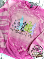 Oh Christmas Tree ~ Bleached Christmas Crewneck Sweatshirt