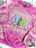 Oh Christmas Tree ~ Bleached Christmas Crewneck Sweatshirt