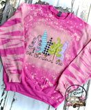 Oh Christmas Tree ~ Bleached Christmas Crewneck Sweatshirt