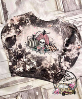 This is Halloween Splatter Acid Bleached Crewneck Sweatshirt - Scoop Neckline Available!