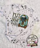 Put Another Dime in the Jukebox Baby Splatter Short Sleeve Shirt