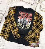 Stranger Things Dixie Smashup Reworked TFlannel ~ Authentic Tee ~ Limited Quantity