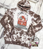 Walkin in a Western Wonderland Retro Howdy Holidays Bleached Tee, Sweatshirt or Hoodie
