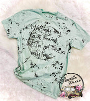 You May Say I'm a Dreamer, I'm not the Only One Splatter Short Sleeve Shirt